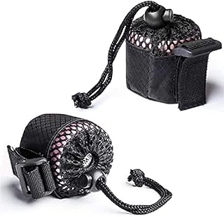 2PCS EWA Mini Bluetooth Speaker Case, Carry Case for EWA A106 Speaker and EWA A109mini Speaker, Portable Travel Bag, Nylon Mini Travel Case also Suitable for USB Cable and Accessories (Black, 2PCS)