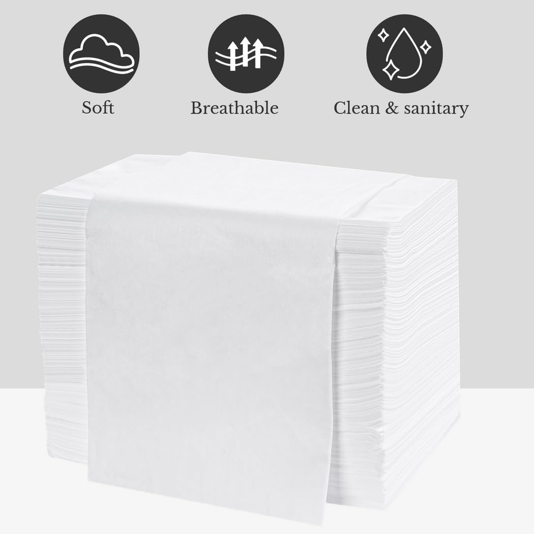Juego de 100 sábanas desechables para cama de spa de masaje, tela no tejida suave, protector de mesa de masaje, 180 x 80 cm, para salón de belleza, spa, hoteles, esteticista