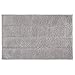 Produktbild iDesign Stripe weicher Badteppich, rechteckiger Badvorleger aus Baumwolle, grau