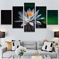 SIGNWIN 5 Panel Canvas Wall Art Flora Snapshot for Home Decorations Ready to Hang - 60