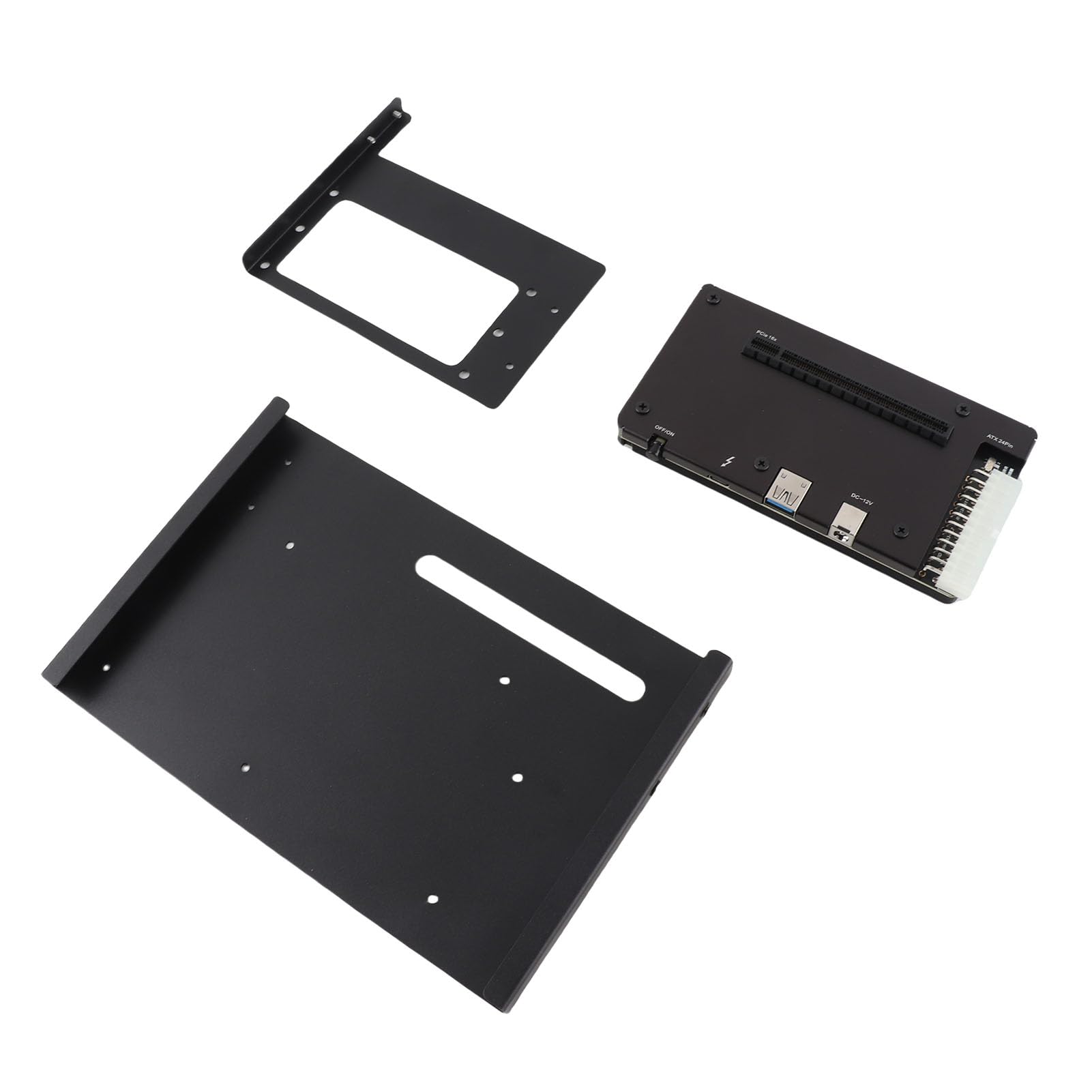 Luqeeg Stacja Dokująca Karty Graficznej Pasująca do 3 4 lub USB4, Zewnętrzna Stacja Dokująca GPU z Gniazdem PCIe 16X, 24-pinowe Zasilanie ATX, Kompatybilna z Laptopami, Minikomputerami i Konsolami