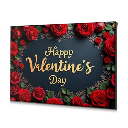 Cadeau de Pâques sur toile 20 x 30 cm souvenir Happy Valentine