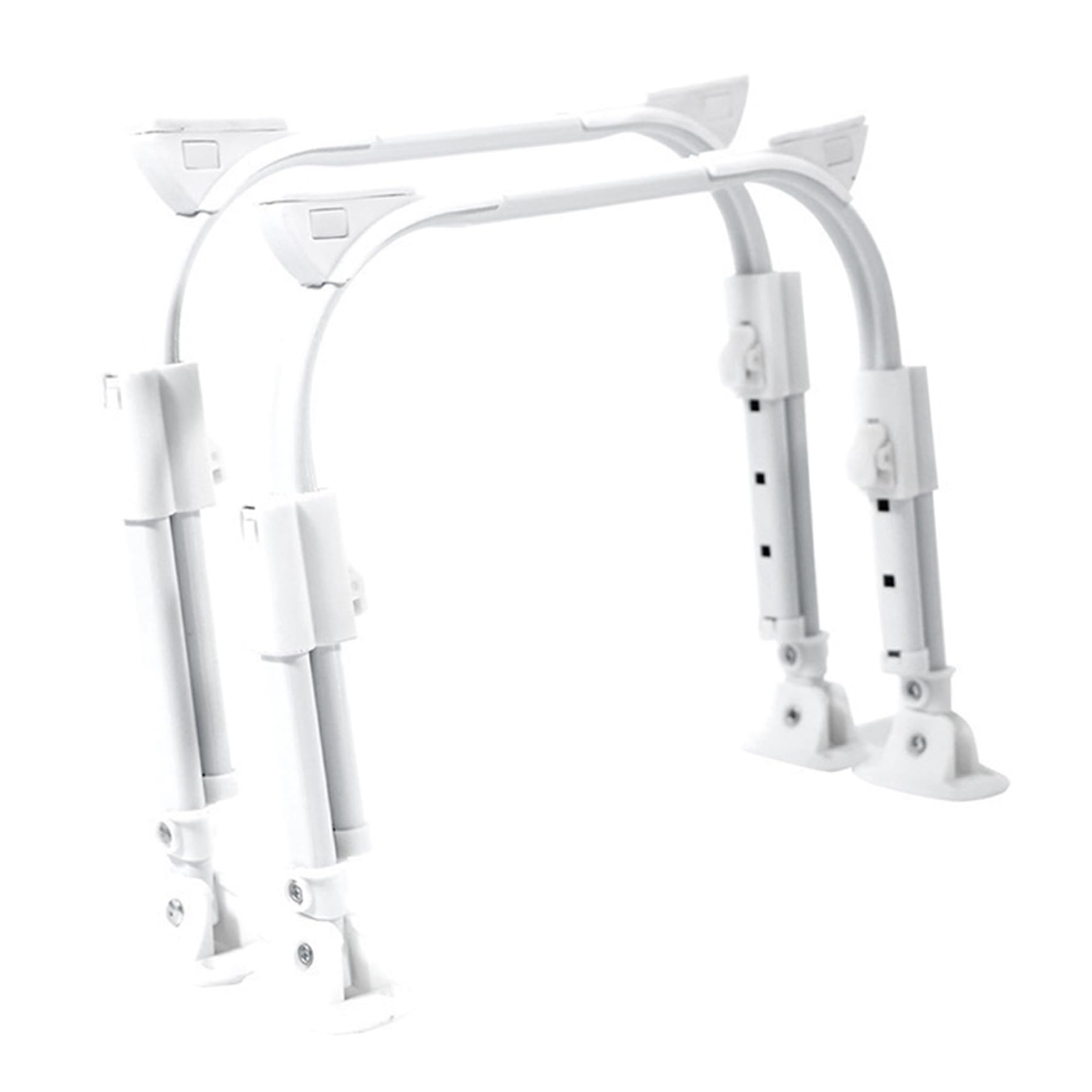 Pieds de table pliants en fer u réglables pour bureau - Lot de 2