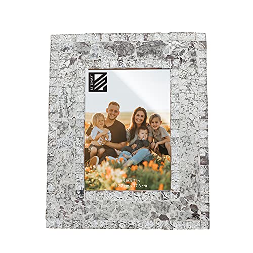 Silver Mosaic Picture Frame 5X7 #TOP18