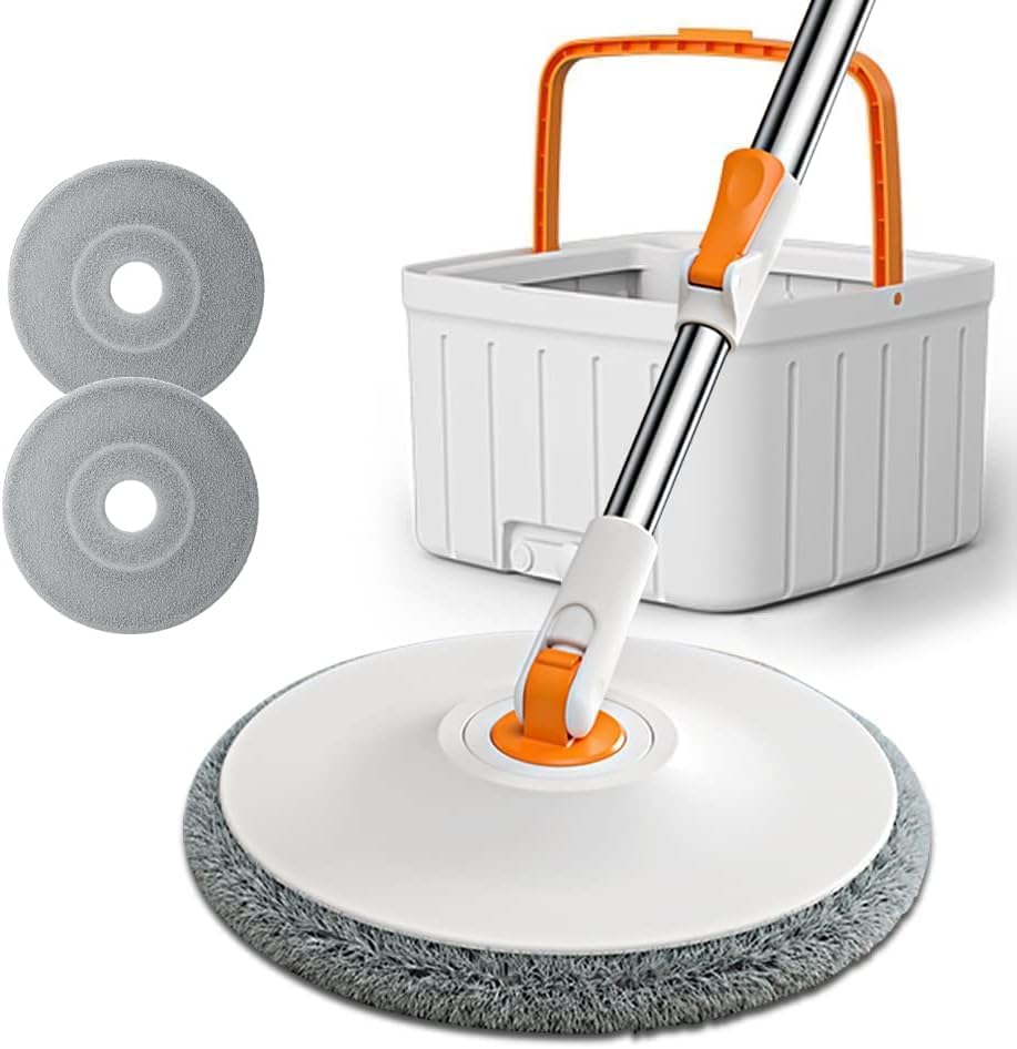 Fashionharbour Wet and Dry mop with Bucket for Floor Cleaning 360° Rotating Square Mop-Head for Hardwood Tile Marble Floors 2 Replaceable MopPads with Self Separation Dirty and Clean Water Simplify (B0CW63275F) Amazon Price History, Amazon Price Tracker