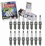 16 pc DENSO Platinum TT Spark Plugs compatible with Ram 2500 5.7L 6.4L V8 2011-2016 Ignition Wire Secondary