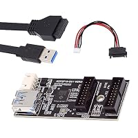 Adaptateur USB 3.1 Type E Vers PCI-E 1x - Convertisseur Pour Connecter Le Panneau Avant Au PC - 5 Gbit/s