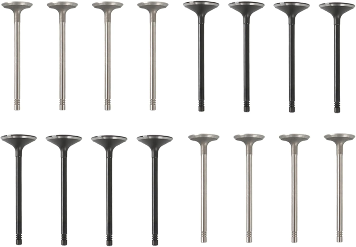 Silscvtt 16pc Intake & Exhaust Engine Valves for GM 2.0L 2.2L 2.4L Ecotec DOHC - Replaces 12622329 & 12615936