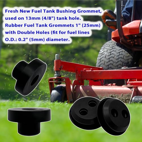 Fuel Tank Grommet Bushing Rubber Fuel Tank Bushing Compatible with Craftsman Coleman Generator Cub Cadet John Deere MTD Zero Turn Troy Bilt Lawnmower Riding Mower and Garden Tractor - Image 2