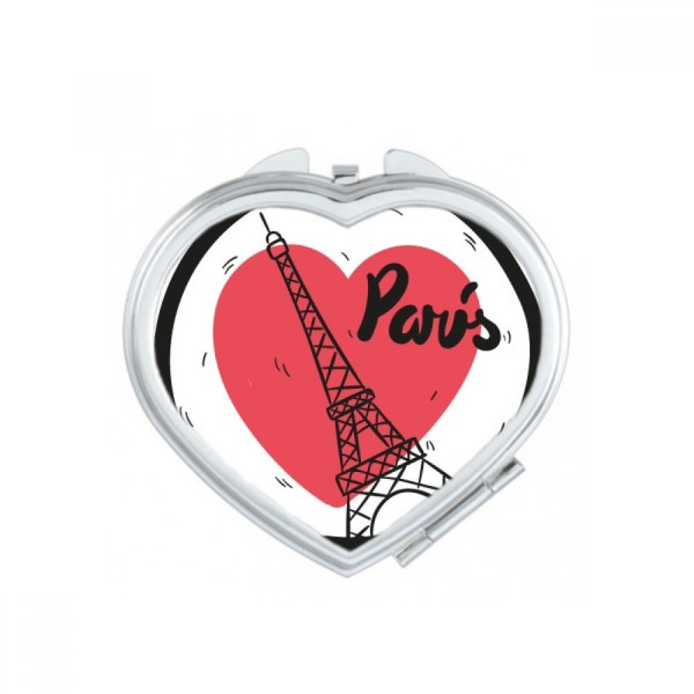 Miroir de poche mignon Tour Eiffel Paris compact multicolore