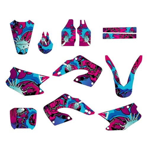 Kit complet d'autocollants graphiques durables CR125 CR250 2000-2001 - 4