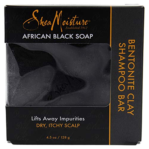 Shea Moisture African Black Soap Bentonite Clay Shampoo Bar