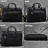 newsbirds Laptop Bag for Men, 15.6 inch Men Briefcase Computer Sleeve Case Leather Shoulder Messenger Bag Briefcase for Men Women Travel Outdoor Business Office Hangbag Laptop, 3317 Black #5