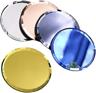 Beaupretty 1 Conjunto De 5 Peças De Prato De Cores De Unhas Placas De Arte De Unhas Prato De Salão De Beleza Placa De Arte De Unhas Pintura De Unhas Prato De Arte De Unhas Espelho De