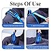 2-Pack Leg Lifter Strap after Knee Surgery Hip Replacement, Thigh Lifter Strap with Padded Grip and Pull up Assistance Belt, Leg Lifters for Elderly Disabled Getting Legs in and out of Bed, Wheelchair