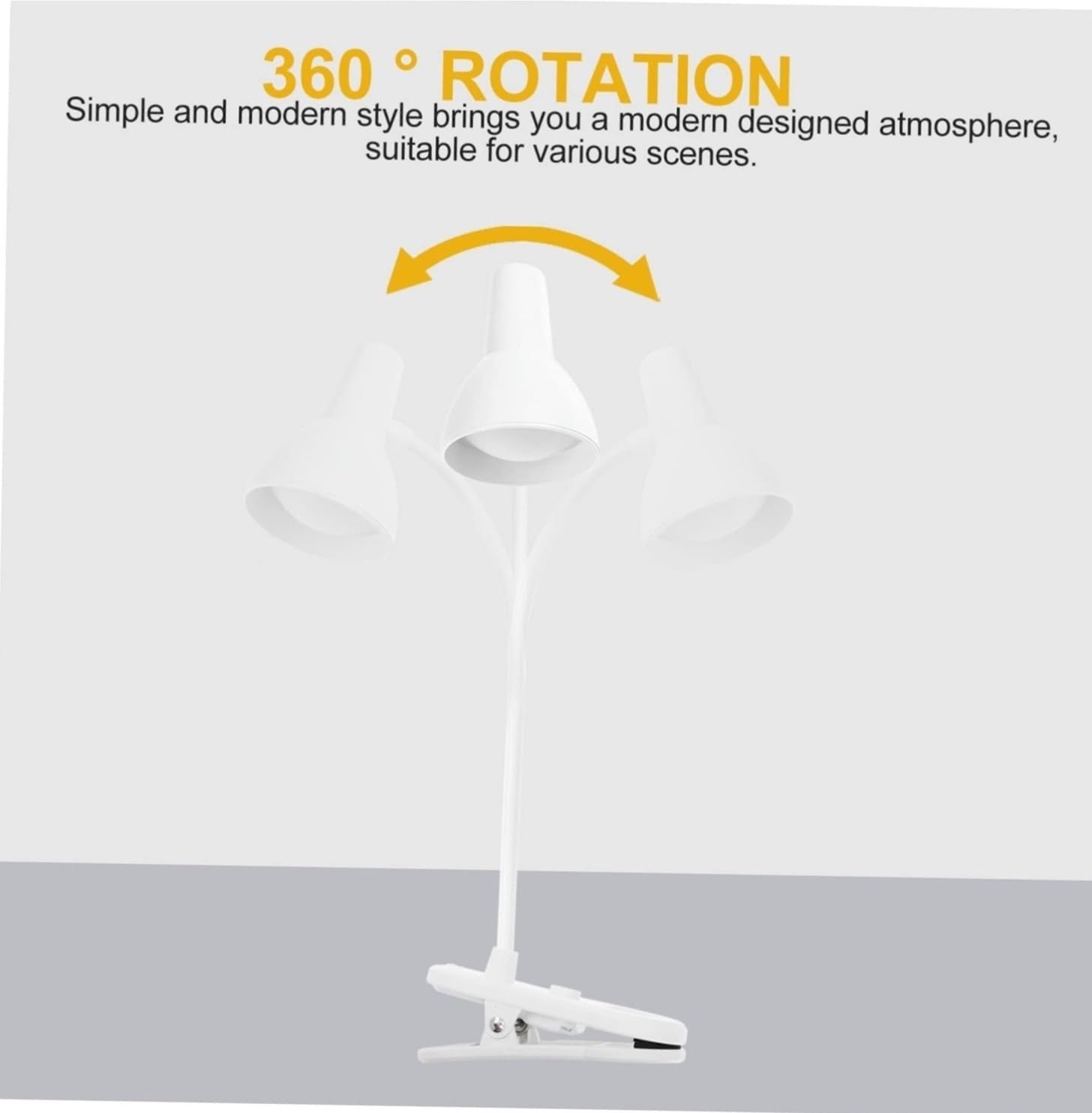 Lampada da Lettura per Camera Lampada Da Scrivania A LED Con Morsetto, Ricaricabile Tramite USB, For Dormitori Degli Studenti Lampada da Scrivania