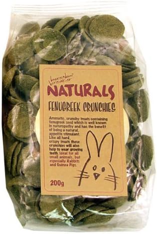 Boredom Breaker Naturals Fenugreek Crunchies For Rabbits, Guinea Pigs And Small Animals (200G) [18945]