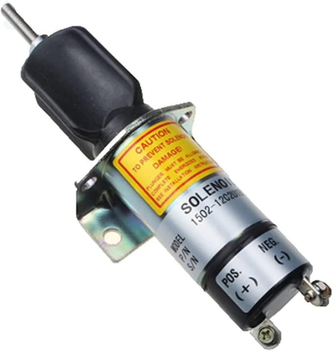Genie 12V Black Metal Globe Valve Engine Choke Solenoid, 51745GT 51745, Fits KUBOTA, HONDA, HATZ Engines & Scissor Lift Models