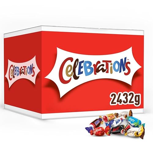 Celebrations Bulk Chocolate Box, 2.4kg, Assorted Chocolates Gift Box with Mini Chocolate Bars & Biscuits