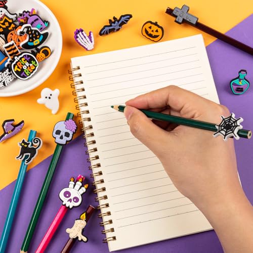 Clips decorativos para lápices Halloween, 50 unidades miniatura 3