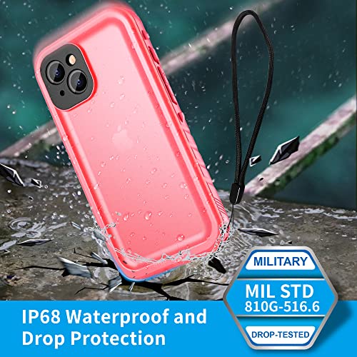 Sportlink Iphone 13 Waterproof Case - Shockproof, Dustproof Screen Protector - 6.1" Rugged Pink #TOP2