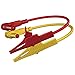 Heavy Duty Alligator Clips Test Leads for Multimeter & Voltmeter - Large Gator Test Lead with Insulated Clamps - Alligator Clips Electrical Testing, Automotive Circuits,Banana Plug Meter Leads, 3-Foot