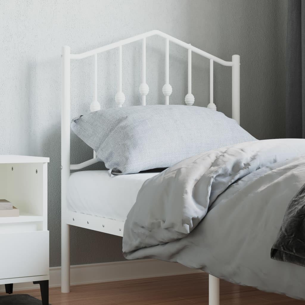 Cabecero Cama Panel De Cabecera De Metal Blanco 180 Cm con Ofertas en