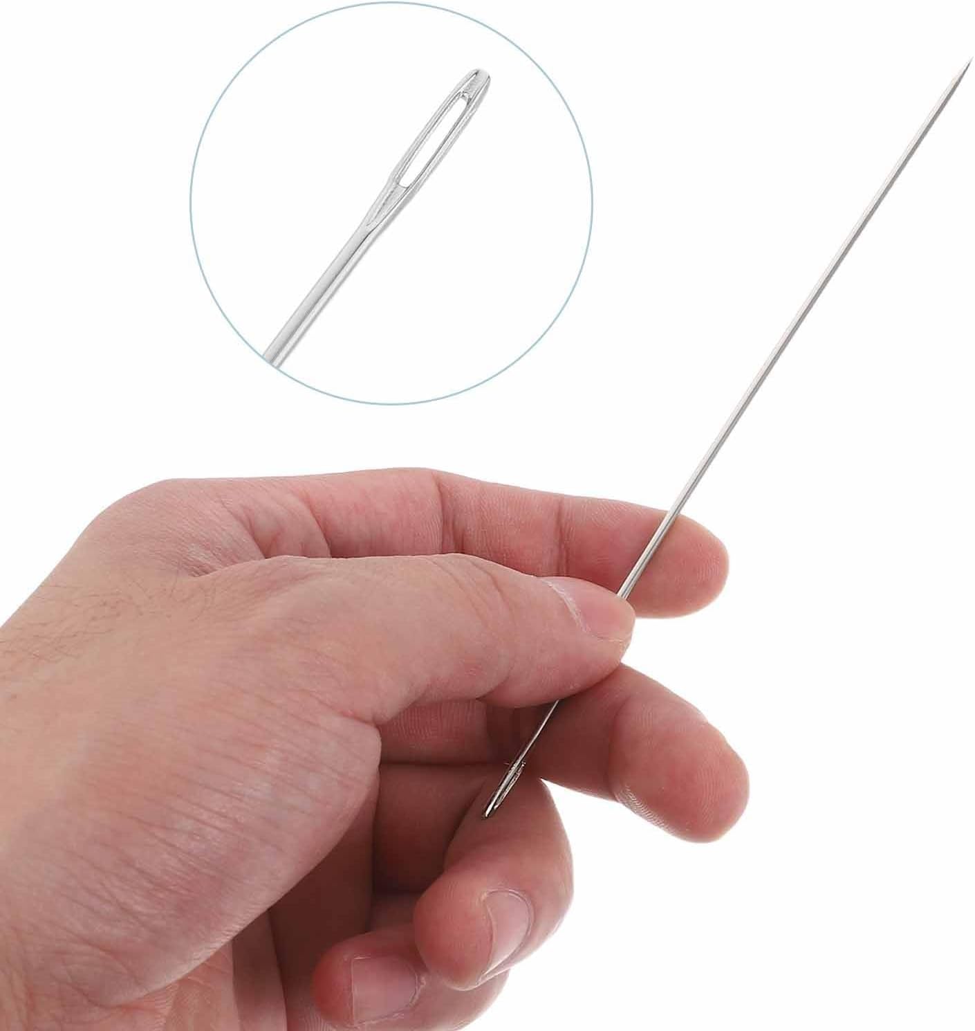 Large Eye Hand Sewing Needles for Yarn, 150pcs Stainless Steel Set