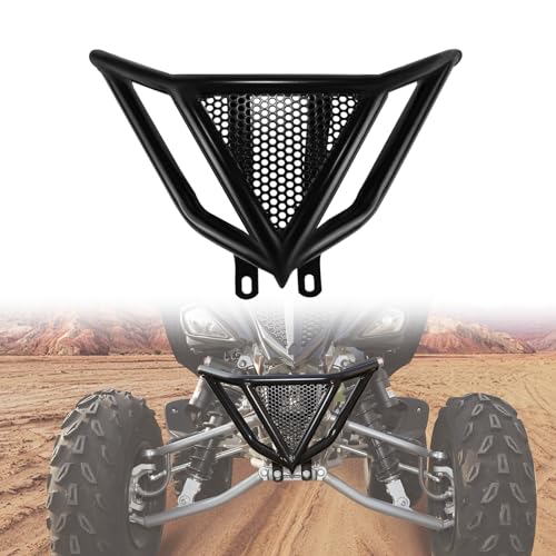 LUXEMOTO Front Bumper Guard for Yamaha Raptor 700 700R Accessories, Durable Iron Front Profile Bumper Protector Compatible with Yamaha Raptor YFM 700 700R SE GTYR 2006-2025 Accessories
