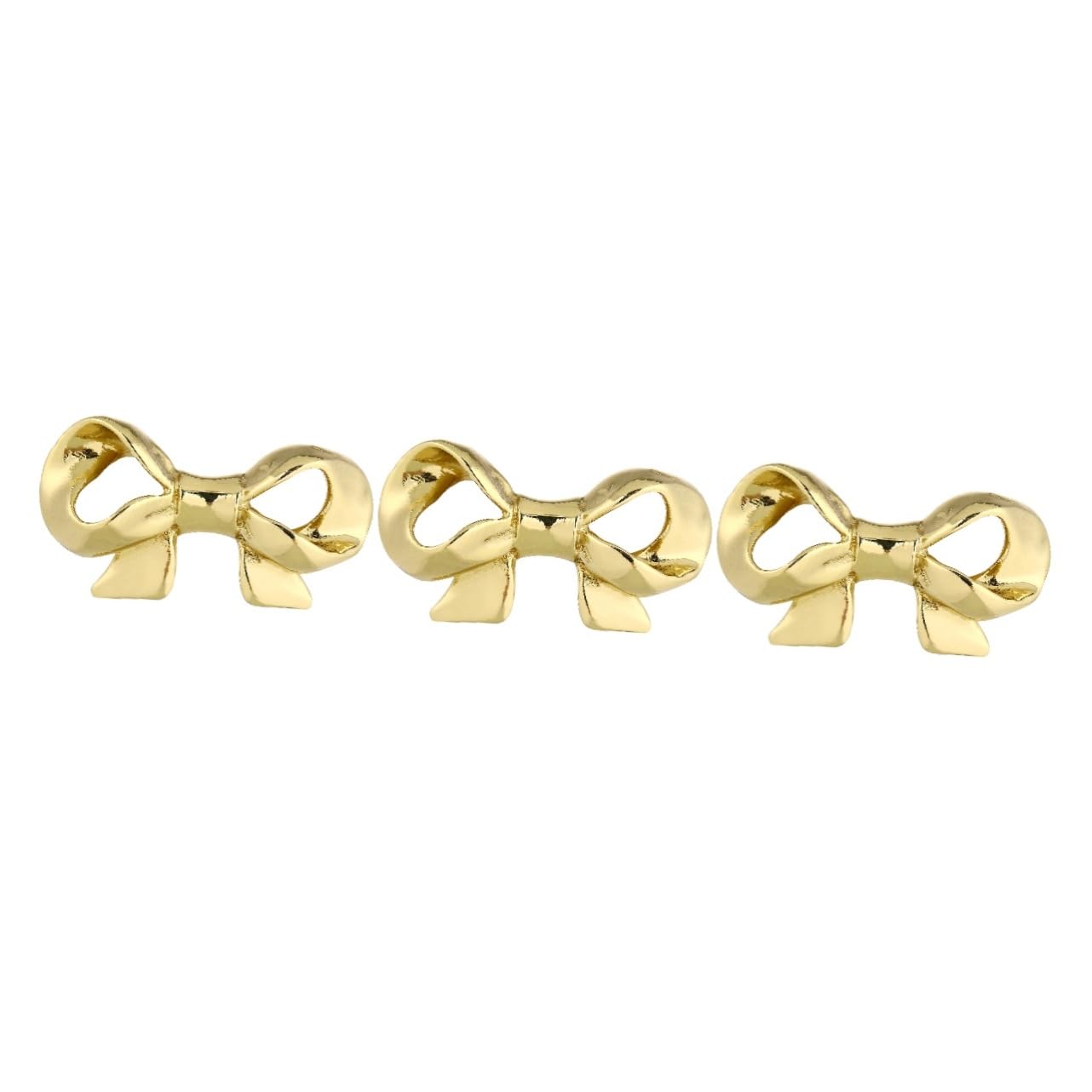 WOONEKY 3 Eleganti Maniglie Per Mobili in Oro Pomelli A Farfalla in Ottone Per Cassetti E Ante Di Guardaroba