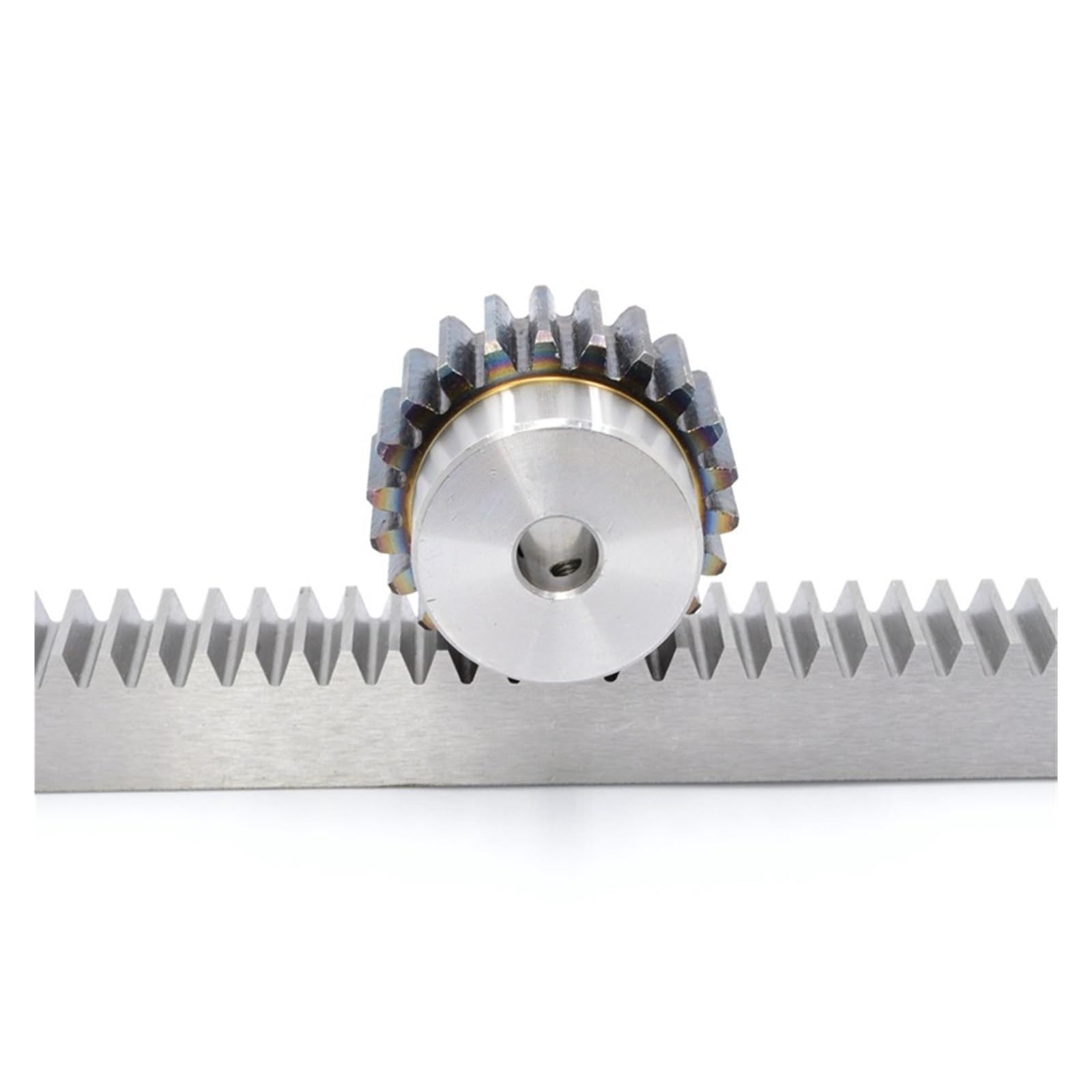 crémaillère à dents droite 1 pièces 1Mod 45 dents engrenage crémaillère et pignon en acier 20x20x500mm avec Options de trou d'alésage 6/8/10/12mm for le travail des métaux(6mm Hole 45T Gear)