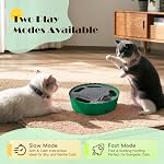 Pawaboo Interactive Cat Toy with Running Mouse, Electronic Motion Cat Toy Automatic Teaser for Indoor Cats, Pop and Play Hide Seek Cat Toys Hunting Mouse for Pet Cat Kitten Play Fun Exercise, Green - Image 4