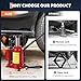 20 T Air Hydraulic Bottle Jack, Pneumatic Hydraulic All Welded Bottle Jack w/Manual Hand Pump and Handle, Heavy Duty Car Pickup Truck RV Auto Repair Lift, 40000 LBS, Red