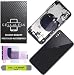CELL4LESS Back Housing Assembly Metal Frame w/Back Glass - Wireless Charging pad - Sim Card Tray and Camera Frame and Lens for iPhone X (Space Gray)
