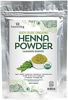 Natural Pure Brown Henna 100% All Natural Indigo Powder for Temporary Tattoos, Hair Dye & Beard Dye (Henna) Organic, Herbal & Vegan Chemical & Cruelty Free 1000 grams