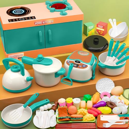PQETBV Kinderküche Zubehör, Schneiden von Gemüse und Dessert Set für Rollenspiele, Zerlegbar, Spielzeug-Lebensmittel Lernspielzeug Geschenk für Jungen und Mädchen Geburtstag Weihnachten PQETBV Kinderküche Zubehör, Schneiden von Gemüse und Dessert Set für Rollenspiele, Zerlegbar, Spielzeug-Lebensmittel Lernspielzeug Geschenk für Jungen und Mädchen Geburtstag Weihnachten
