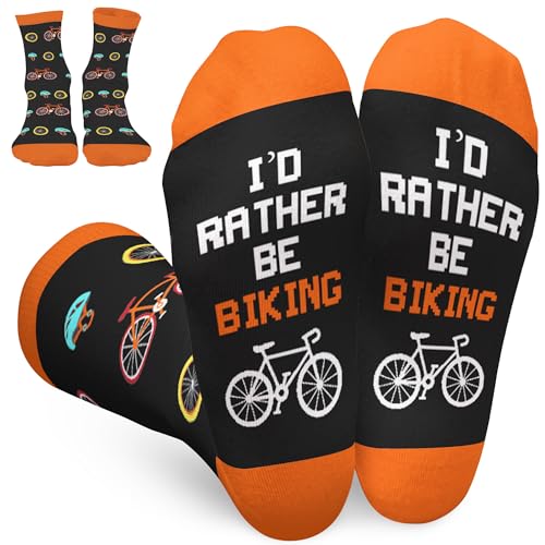 Cycling Socks For Men & Women - Cyclist Gifts: Bike Socks for Bikers - Men's &...