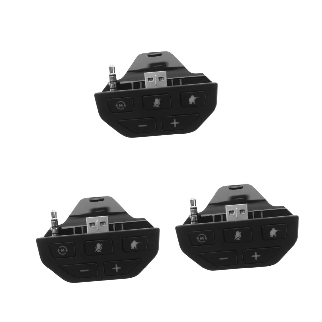 Hemobllo 3 Pz Adattatore per cuffie controllore forniture per cuffie adattatore per controller audio per convertitore per adattatore per giochi audio senza fili pulsante AbS