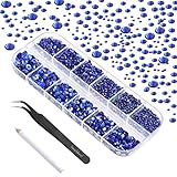Glänzend und hochwertig: Die Bling Saphir Strass Edelsteine sind aus hochwertigem Glas, perfekt geschliffen, super funkelnd und glitzernd