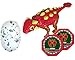 Dino Mecard Tinysour ANKYLO Tiny Dinosaur Toy Red Color Ankylosaurus Figure Egg Capsule Storage Shooting from Any Capture Car (Single Product)