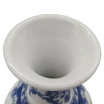 中国古玩　南京白磁花瓶　高さ16.7㎝ 東Y7-0523② 中国・龍泉窯・青磁・花瓶・花器・花生・壺・No.241117-22・梱包