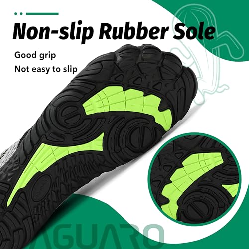 Miniatura 7 de Saguaro Hombre Mujer Zapatillas Barefoot Minimalistas Calzado De Training Ligeras Cmodas Para Caminar Senderismo Ciclismo Trail Running Trekking Playa Agua, Gris Nube, 42 Eu