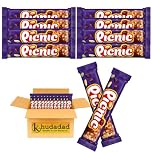 Picnic Chocolate Bar, Milk Chocolate With Caramel, Peanuts, Crispy Cereal & Dried Grapes Centre, Multipack of PICNIC Bars (8x)