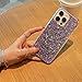 MUYEFW Case for iPhone 12 and iPhone 12 Pro Case Glitter Bling for Women Girls Sparkle Cover Cute Protective Phone Cases 6.1 inch (Silver)