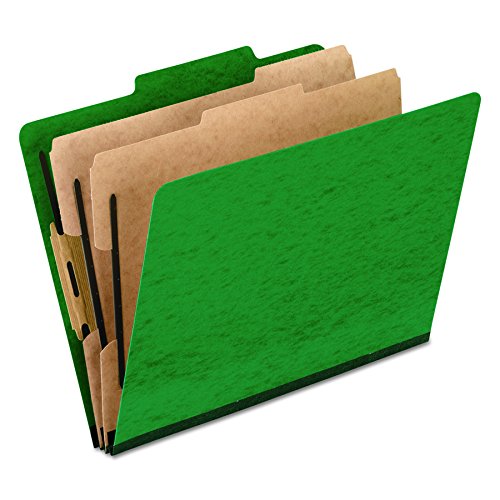 Pendaflex Moisture-Resistant Classification Folders, Letter Size, Green, 10 Count (Pack of 1)