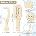 BkeeCten Funny Gifts For Man - 2 Pcs Dad's Bald Head Brush and Comb Funny Bald Man Grooming Tool Gag Gift Wooden Hairless Combing Head Brush and Comb No Teeth Set Prank Dad's Birthday Novelty Joke