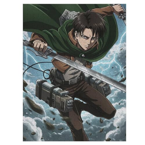 進撃の巨人 木製ジグソーパズル 1000ピース アニメパズルピース 親子向け 家庭用 壁飾り 誕生日ギフト 初心者向け パズル 大人 子供 50x75cmの商品画像（Amazon）