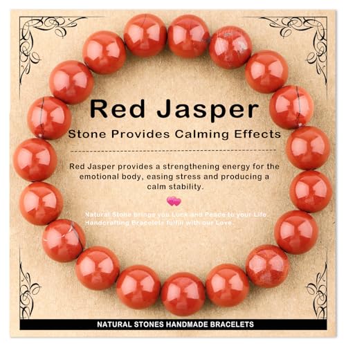 AD Beads 4mm6mm8mm10mm Handmade Bracelet - Natural Gemstone for Peace and Tranquility - Meditation, Yoga, Healing and Energy Gift for Unisex