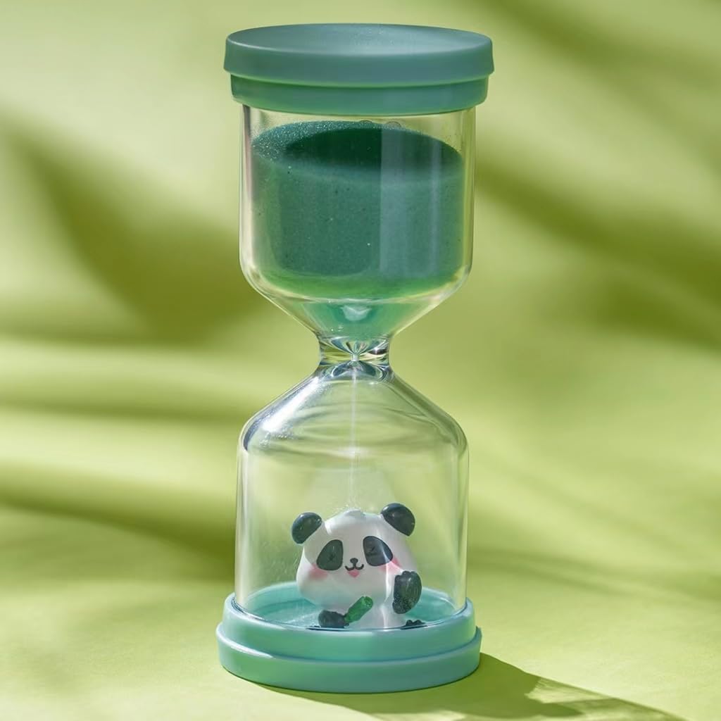 5 Pcs Colourful Plastic Hourglass with Different Animals,Sand Timers 1m/2m/5m/10m/30m,Sand Timers for Students,Games,Classroom,Kitchen,Office,Desk Decor (Pack of 5)