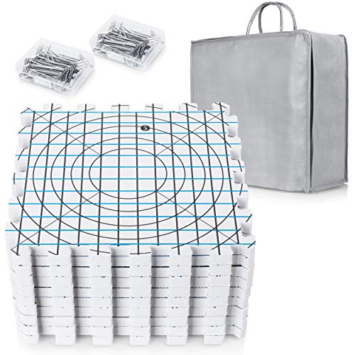 Extra Thick Blocking Mats for Wet and Steam Blocking with Grids and 36